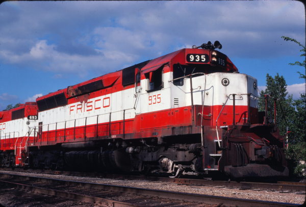 SD45 935 at Valley Park, Missouri in May 1980 (Michael Wise)