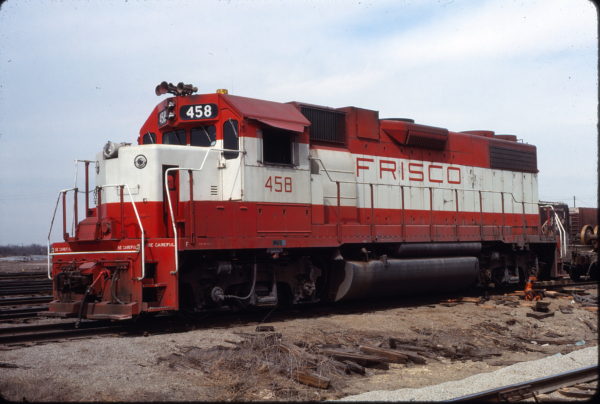 GP38-2 458 in March 1977 (location unknown)