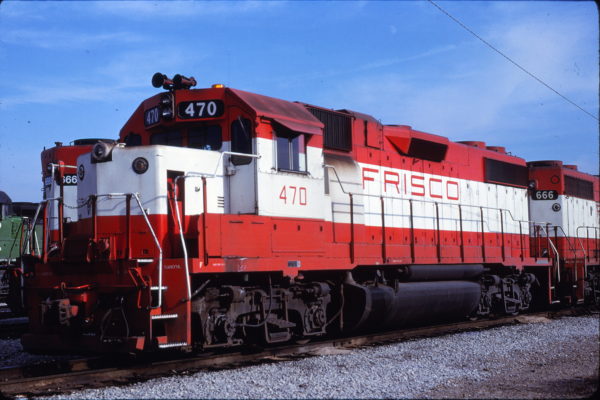 GP38-2 470 at Memphis, Tennessee in January 1981 (Steve Forrest)