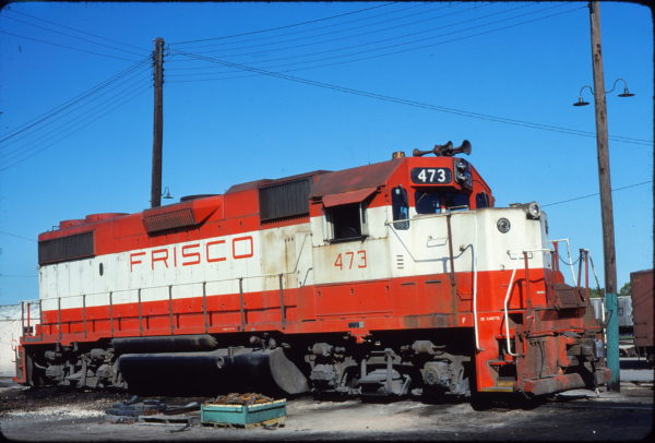 GP38-2 473 at Fort Worth, Texas in October 1980 (Bill Phillips)