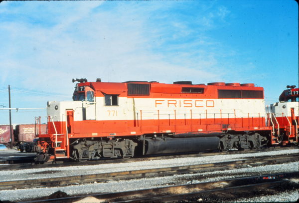 GP40-2 771 at Memphis, Tennessee in January 1981 (Vernon Ryder)