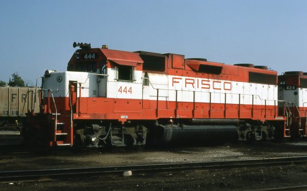 GP38-2 444 at St. Louis, Missouri in August 30, 1980 (Russ Eslick)