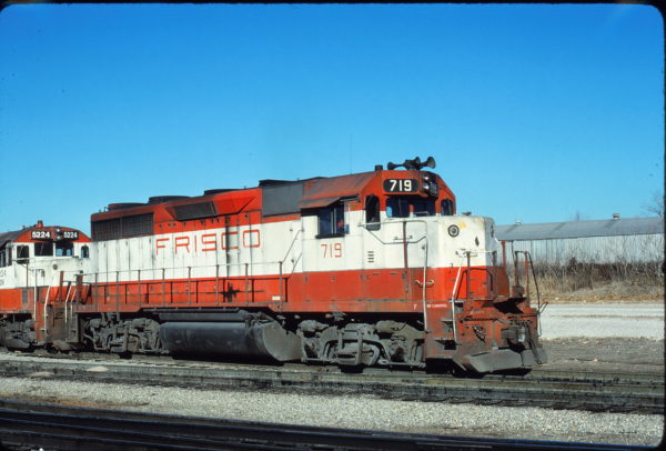 GP35 719 at Springfield, Missouri in January 1981 (James Holder)