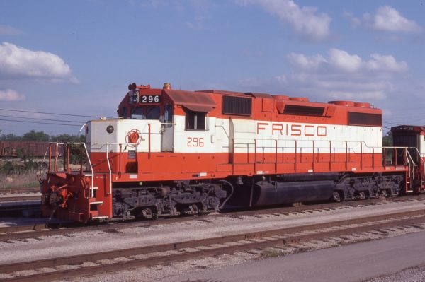 SD38-2 296 at Tulsa, Oklahoma on May 18, 1980 (J.C. Benson)