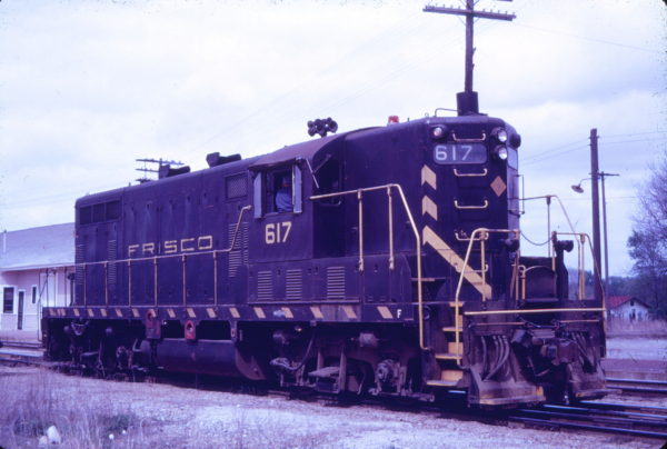 GP7 617 at Baxter Springs, Kansas (date unknown) (Mac Owen - Blackhawk Films)