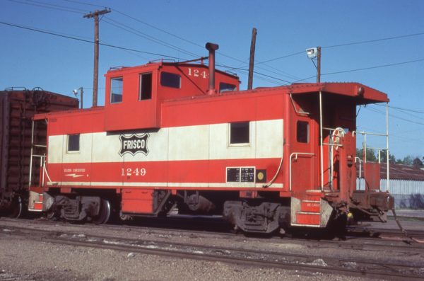 Caboose 1249 at Fort Smith, Arkansas on May 17, 1980