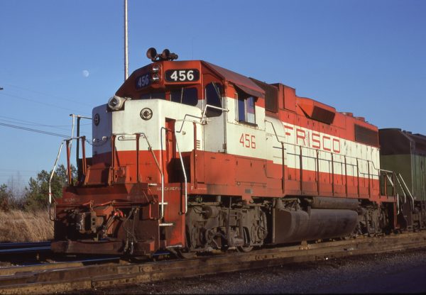 GP38-2 456 at Memphis, Tennessee in February 1981
