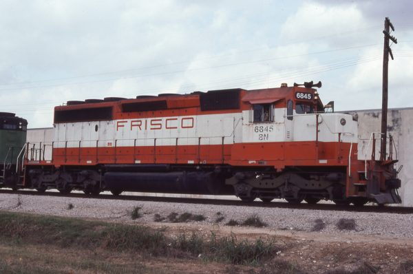 SD40-2 6845 (Frisco 955) at Houston, Texas on November 28, 1981 (Ed Johnson)