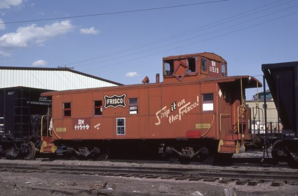 Caboose 11519 (Frisco 1170) at Denver, Colorado on April 16, 1983 (Mike Reid)