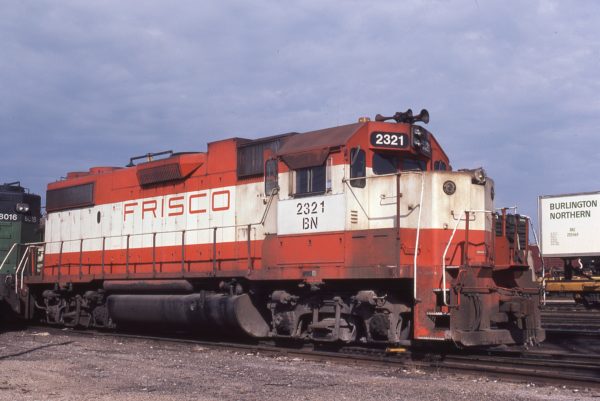 GP38-2 2321 (Frisco 466) at St. Louis, Missouri in July 1981 (Hugh Blaney)