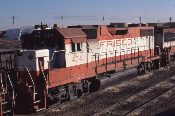 GP38-2 404 at Lincoln, Nebraska in January 1981 (J.C. Butcher)