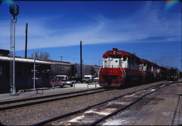 GP40-2 764 at Ada, Oklahoma on September 18, 1980 (Gene Gant)