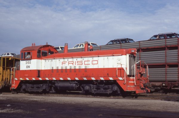 SW9 268 (Frisco 313) at St. Louis, Missouri on April 25, 1981 (Allen Rider)