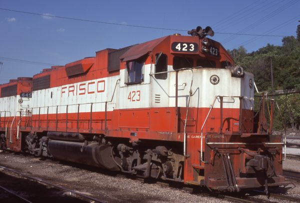 GP38-2 423 at Kansas City, Missouri on August 24, 1978 (J.C. Benson)