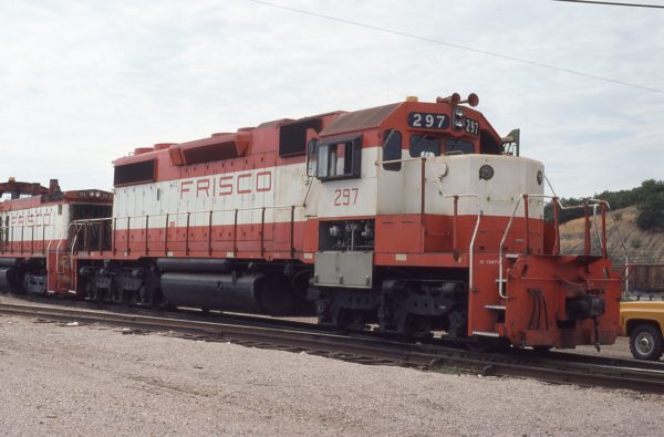SD38-2 297 at Tulsa, Oklahoma on August 31, 1980 (Pat Wendt)