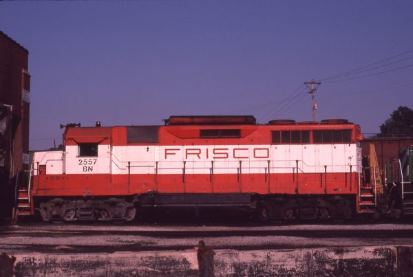 GP35 2557 (Frisco 707) at St. Louis, Missouri on June 28, 1981 (M.A. Wise)