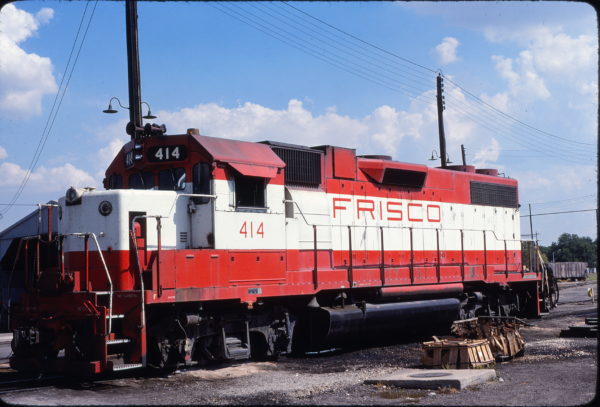 GP38-2 414 at Fort Worth, Texas on August 24, 1980