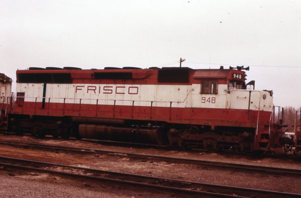 SD45 948 at Springfield, Missouri on April 15, 1979