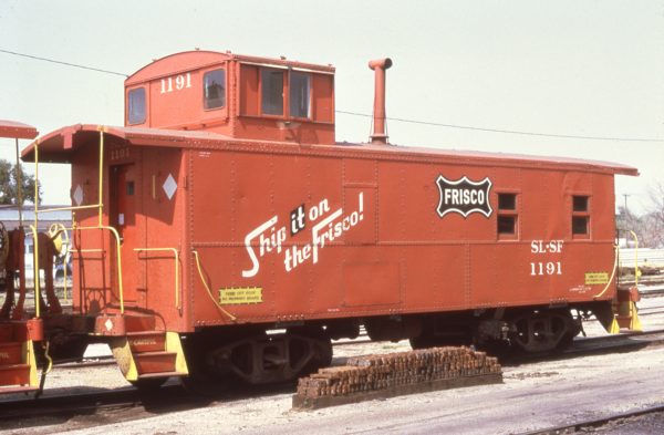 Caboose 1191 at Enid, Oklahoma in August 1973