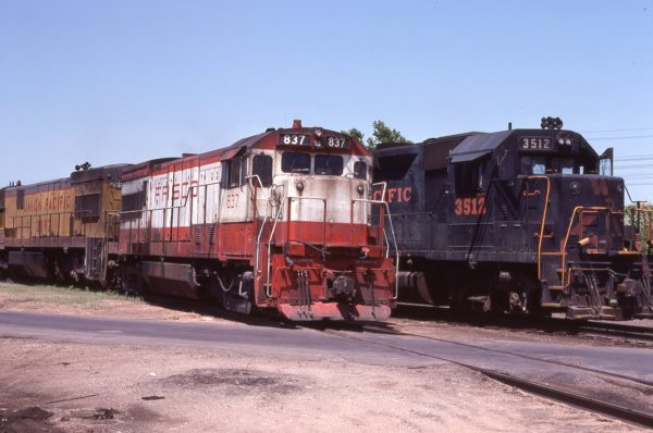 U30B 837 at Kansas City, Kansas in July 1978