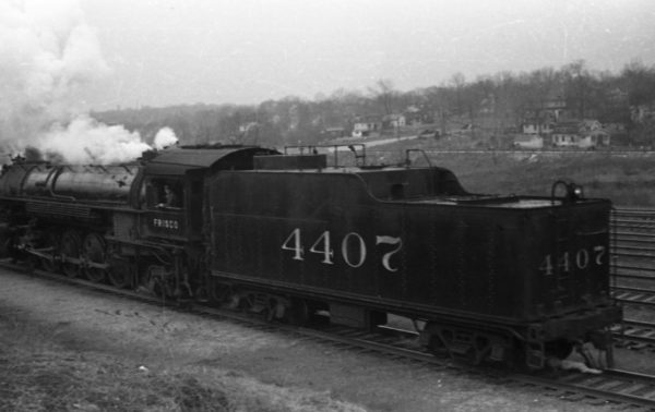 4-8-2 4407 at Lindenwood Yard, St. Louis, Missouri in 1940