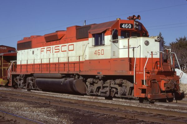GP38-2 460 at Vinita, Oklahoma on December 27, 1977 (Lloyd Neal)