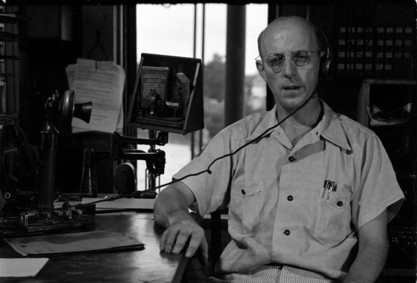 Mr. Baskett, Telegraph Operator at Southeastern Junction, St. Louis, Missouri in 1941