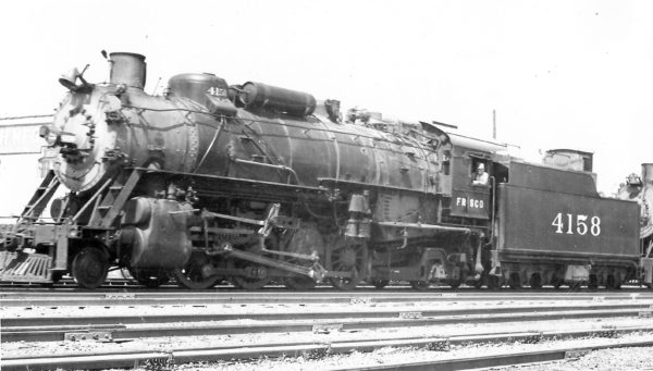 2-8-2 4158 at Tulsa, Oklahoma on October 11, 1946 (Arthur B. Johnson)