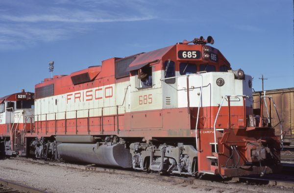 GP38-2 685 at Memphis, Tennessee in January 1981 (Lon Coone)