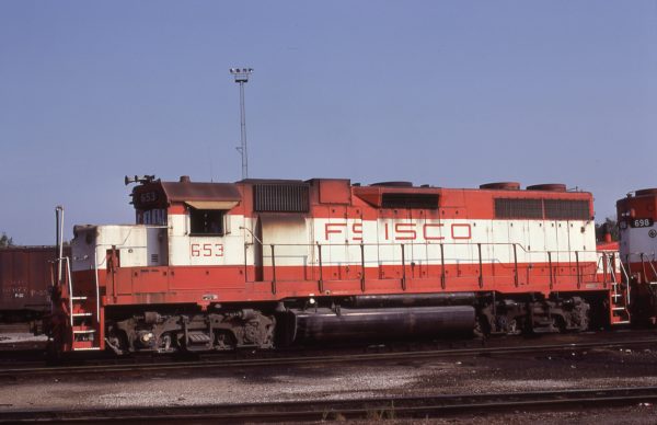 GP38AC 653 at St. Louis, Missouri on August 30, 1980 (Steve Gartner)
