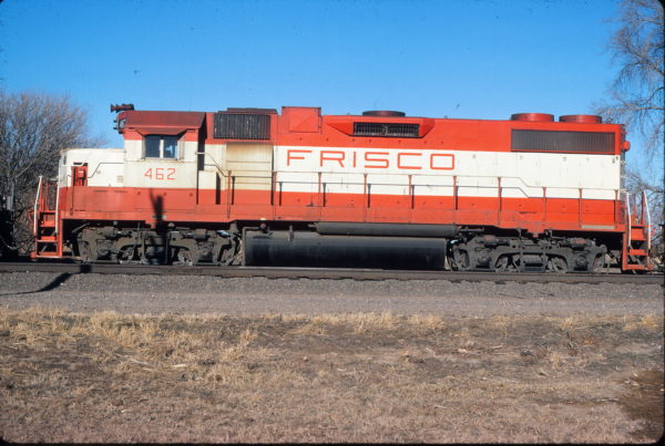 GP38-2 462 at Topeka, Kansas on December 5, 1978