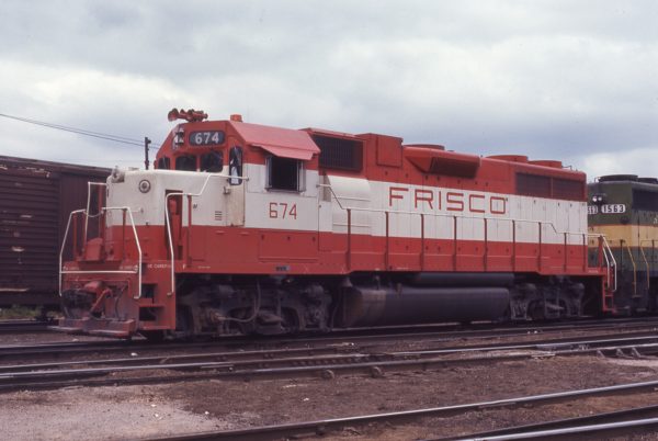 GP38-2 674 at Birmingham, Alabama on May 28, 1972