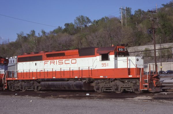 SD40-2 951 at Kansas City, Missouri in May 1980 (Bill Folsom)
