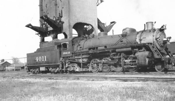 2-8-2 4011 at Fort Smith, Arkansas on September 15, 1949 (Arthur B. Johnson)