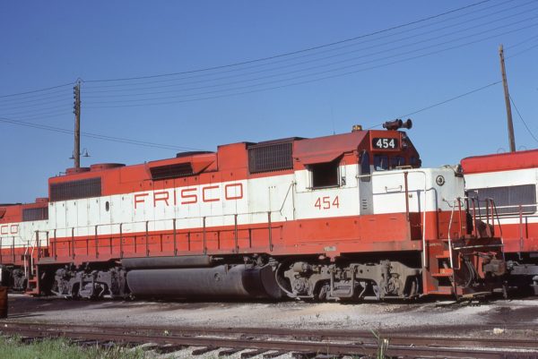 GP38-2 454 at Fort Worth, Texas on May 5, 1979