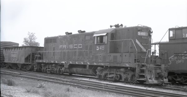 GP7 548 at North Clinton, Missouri on May 13, 1975