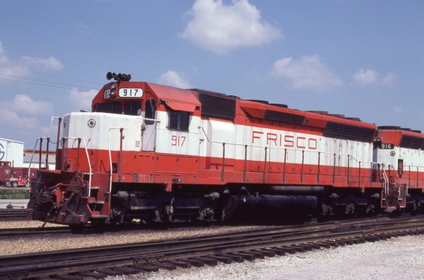SD45 917 at Tulsa, Oklahoma on May 19, 1980 (J.C. Benson)