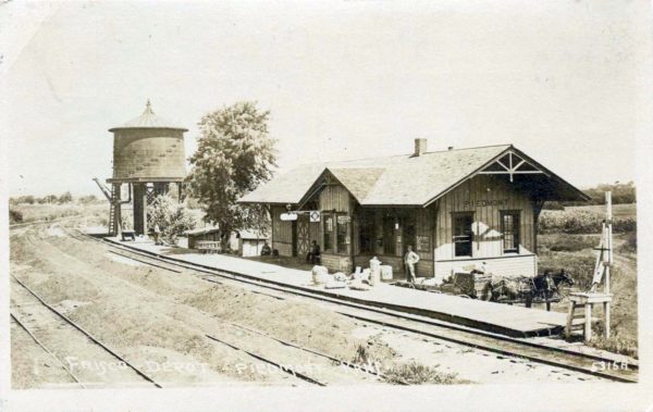 Piedmont, Kansas Frisco Depot (Postcard)