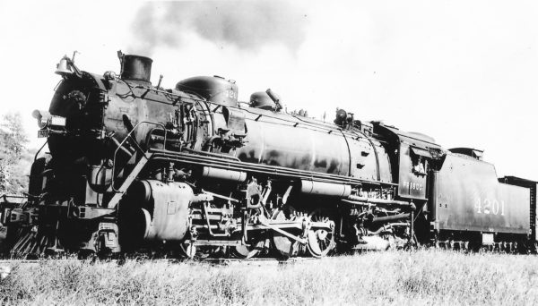 2-8-2 4201 at Kansas City, Missouri on September 7, 1937 (Arthur B. Johnson)