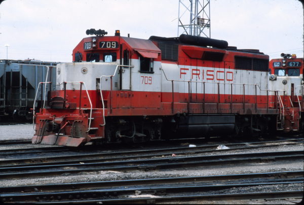 GP35 709 at Kansas City on May 26, 1979