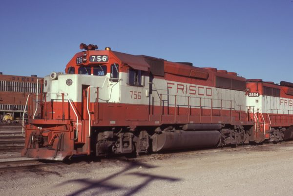 GP40-2 756 at Springfield, Missouri on January 17, 1981 (J.C. Benson)
