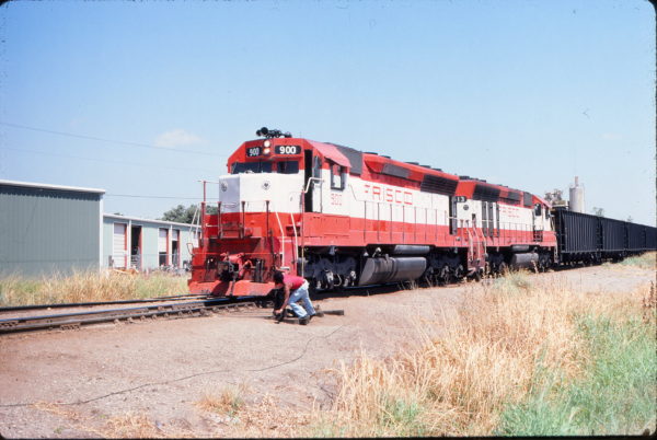 SD45 900 at Irving, Texas on August 19, 1980 (Gene Gant)