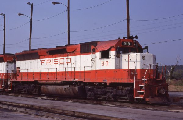 SD45 919 (location unknown) on August 26, 1980