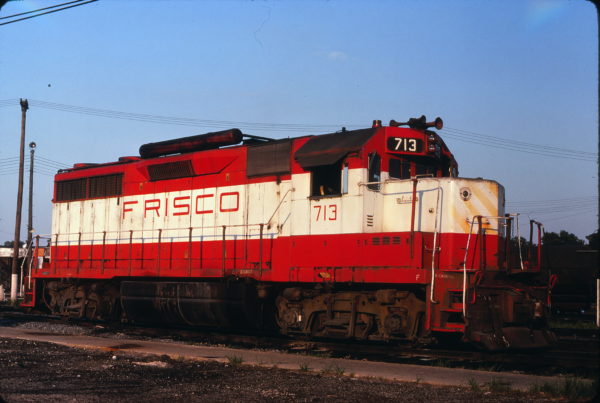 GP35 713 at St. Joseph, Missouri on July 19, 1979 (Mark Lynn)