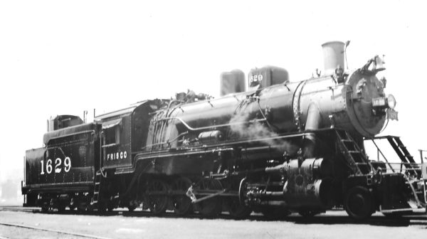 2-10-0 1629 at Tulsa, Oklahoma on May 24, 1949 (Arthur B. Johnson)