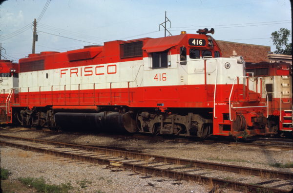 GP38-2 416 at Fort Smith, Arkansas on July 10, 1978