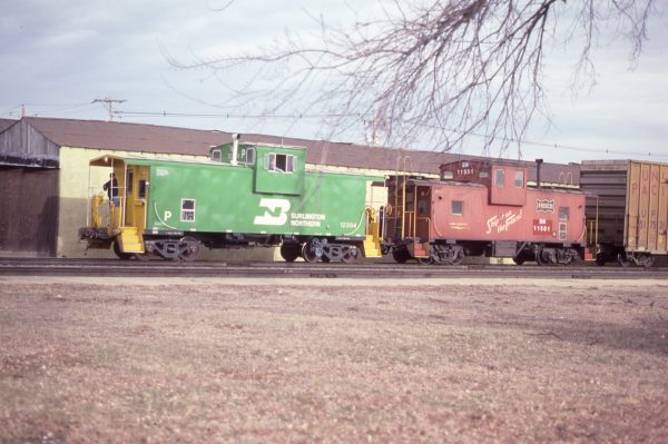 Caboose 11551 (Frisco 1223) at Topeka, Kansas in January 1981
