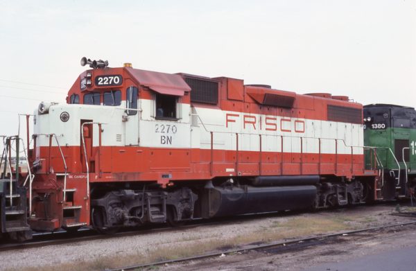 GP38-2 2270 (Frisco 415) at Wichita, Kansas on August 23, 1982 (Allan Ramsey)
