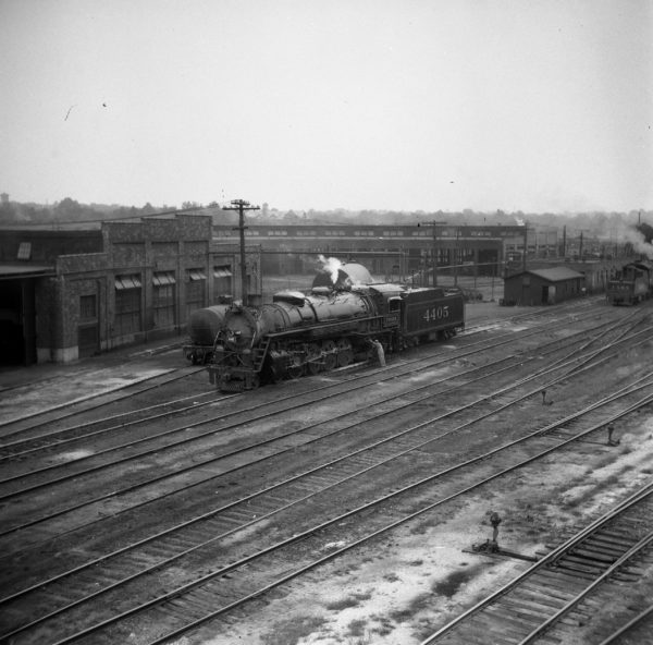 4-8-2 4405 at Lindenwood Yard, St. Louis, Missouri in September 1946 (Cutler-Louis A. Marre)