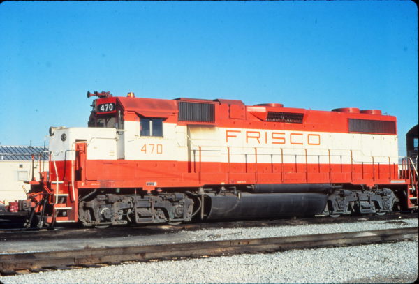GP38-2 470 at Memphis, Tennesee in January 1981 (Vernon Ryder)